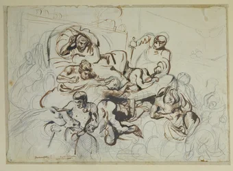 Study for the Death of Sardanapalus, 1864